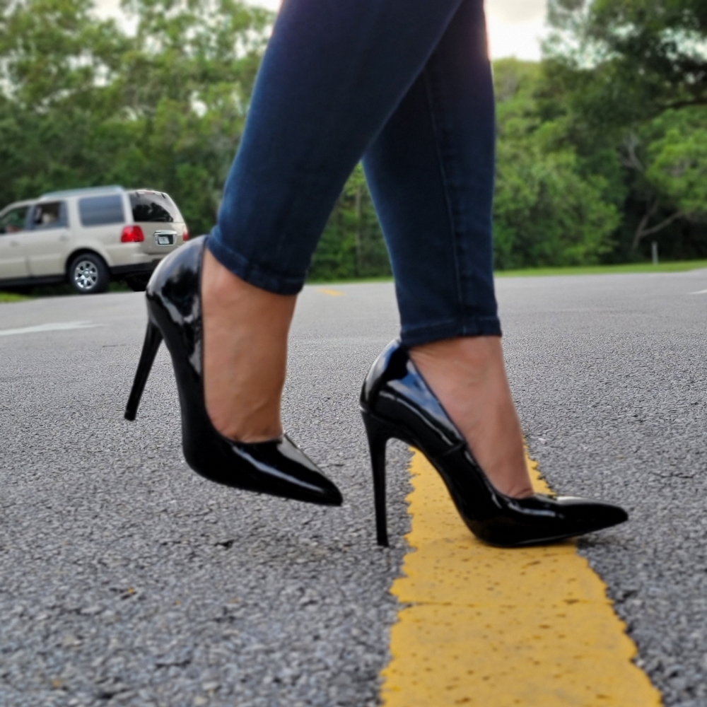 Stiletto High Heels Pointed Closed Toe Dress Pumps - Picture 5 of 5